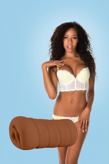 Коричневый мастурбатор-вагина BRIANNA - Dream Toys - в Мурманске купить с доставкой