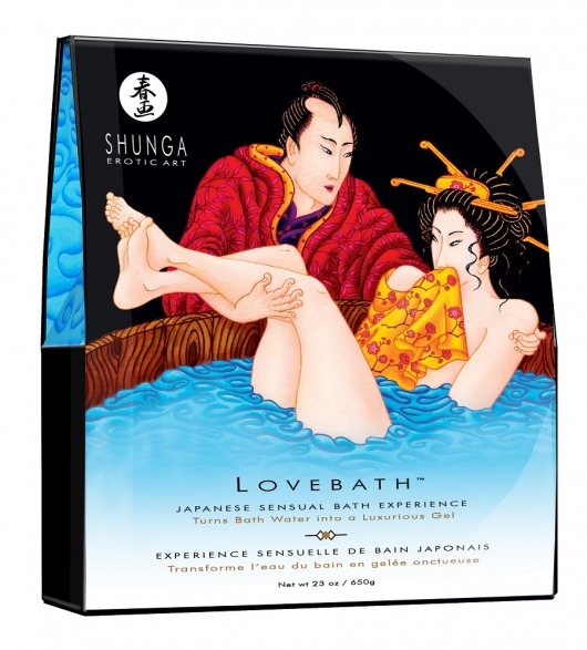 Соль для ванны Lovebath Ocean temptation, превращающая воду в гель - 650 гр. - Shunga - купить с доставкой в Мурманске