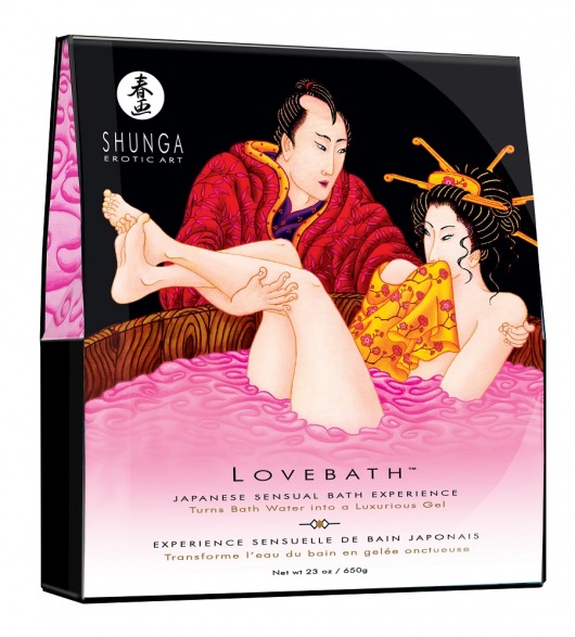 Соль для ванны Lovebath Dragon Fruit, превращающая воду в гель - 650 гр. - Shunga - купить с доставкой в Мурманске