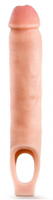 Телесная насадка-удлинитель 11.5 Inch Silicone Cock Sheath Penis Extender - 29,2 см. - Blush Novelties - в Мурманске купить с доставкой