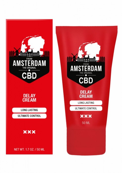 Крем-пролонгатор CBD from Amsterdam Delay Cream - 50 мл. - Shots Media BV - купить с доставкой в Мурманске