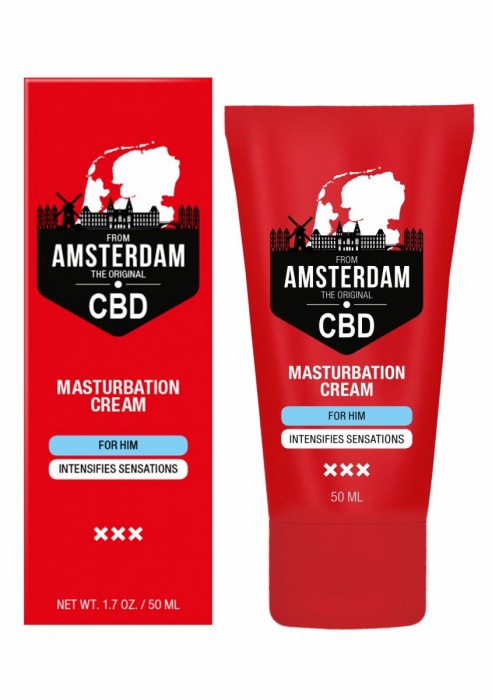 Крем для мастурбации для мужчин CBD from Amsterdam Masturbation Cream For Him - 50 мл. - Shots Media BV - купить с доставкой в Мурманске