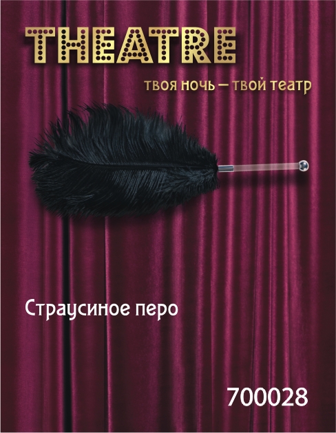 Чёрное страусовое пёрышко - ToyFa - купить с доставкой в Мурманске