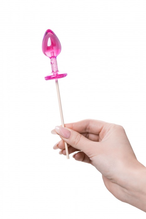 Розовый леденец  в форме анальной втулки со вкусом айриш крим - 29 гр. - Sosuчki - купить с доставкой в Мурманске