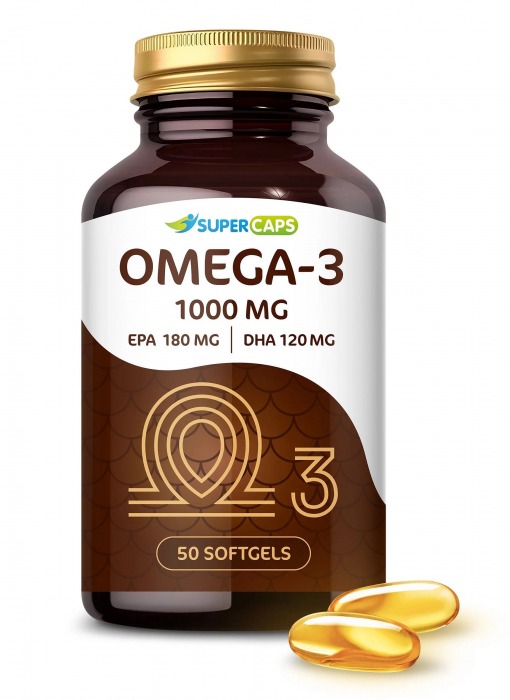 Пищевая добавка SuperCaps OMEGA-3 - 50 капсул (1000 мг) - SuperCaps - купить с доставкой в Мурманске