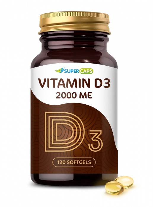 Пищевая добавка SuperCaps VITAMIN D3 2000 ME - 120 капсул - SuperCaps - купить с доставкой в Мурманске