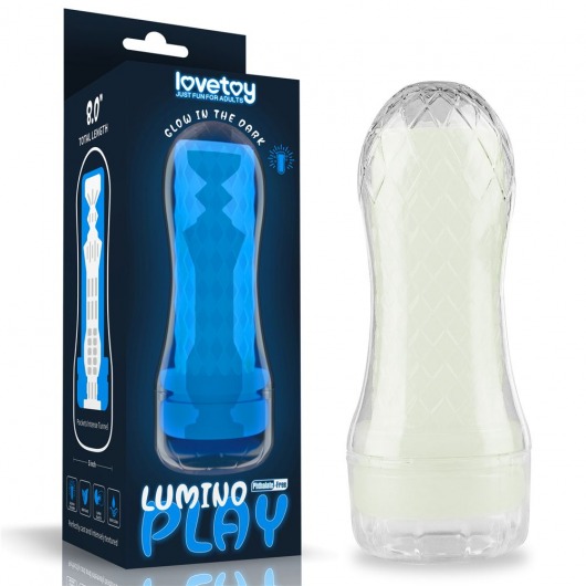 Светящийся в темноте мастурбатор Lumino Play Masturbator Pocketed - Lovetoy - в Мурманске купить с доставкой