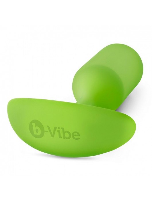 Лаймовая пробка для ношения B-vibe Snug Plug 3 - 12,7 см. - b-Vibe