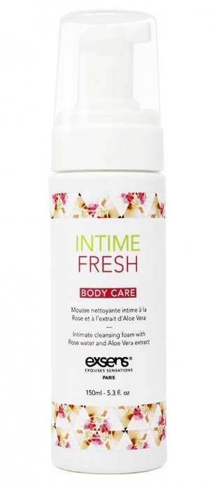 Органическая интимная очищающая пенка Intime Fresh - 150 мл. - Exsens - купить с доставкой в Мурманске