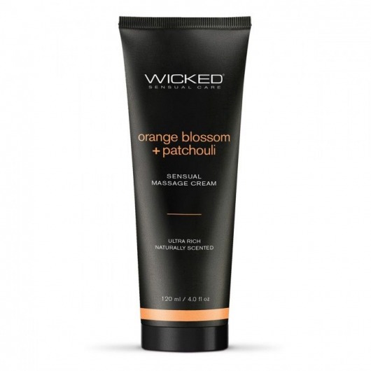 Массажный легкий крем WICKED Orange Blossom plus Patchouli - 120 мл. - Wicked - купить с доставкой в Мурманске