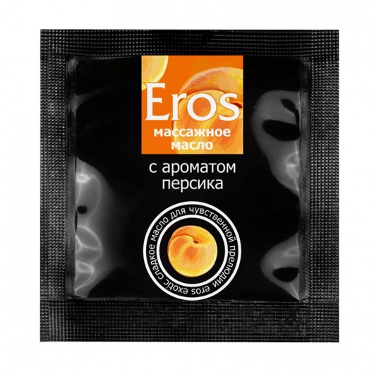 Саше массажного масла Eros exotic с ароматом персика - 4 гр. - Биоритм - купить с доставкой в Мурманске