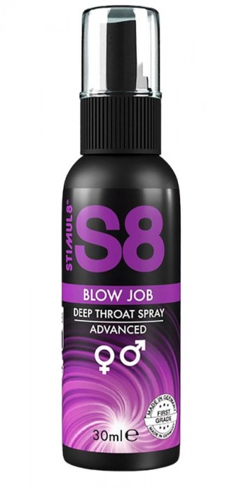 Лубрикант для орального секса S8 Deep Throat Spray - 30 мл. - Stimul8 - купить с доставкой в Мурманске