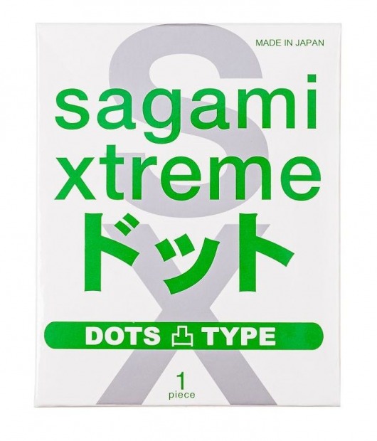 Презерватив Sagami Xtreme Type-E с точками - 1 шт. - Sagami - купить с доставкой в Мурманске