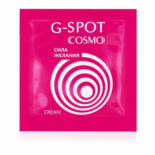 Стимулирующий интимный крем для женщин Cosmo G-spot - 2 гр. - Биоритм - купить с доставкой в Мурманске