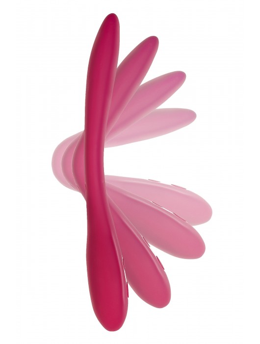 Бордовый многофункциональный вибратор Caberna - ToyFa