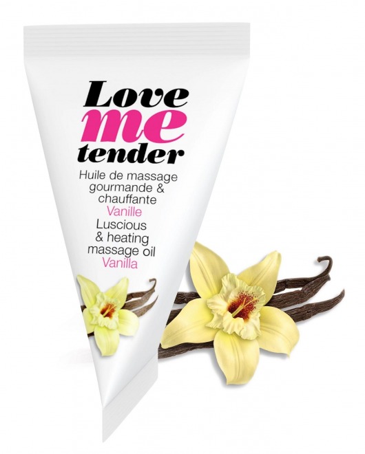 Съедобное согревающее массажное масло Love Me Tender Vanilla с ароматом ванили - 10 мл. - Love to Love - купить с доставкой в Мурманске