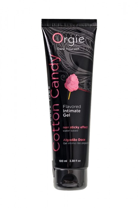 Интимный гель на водной осное Lube Tube Cotton Candy со вкусом сахарной ваты - 100 мл. - ORGIE - купить с доставкой в Мурманске