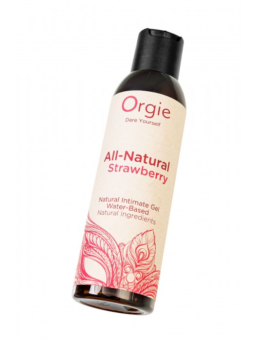 Интимный гель на водной основе All-Natural Strawberry с ароматом клубники - 150 мл. - ORGIE - купить с доставкой в Мурманске