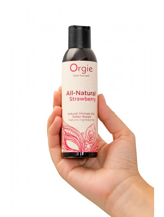 Интимный гель на водной основе All-Natural Strawberry с ароматом клубники - 150 мл. - ORGIE - купить с доставкой в Мурманске