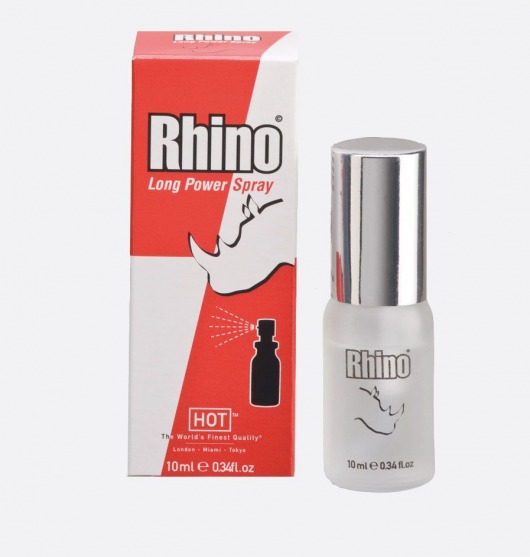 Пролонгирующий спрей для мужчин Rhino - 10 мл. - HOT - купить с доставкой в Мурманске