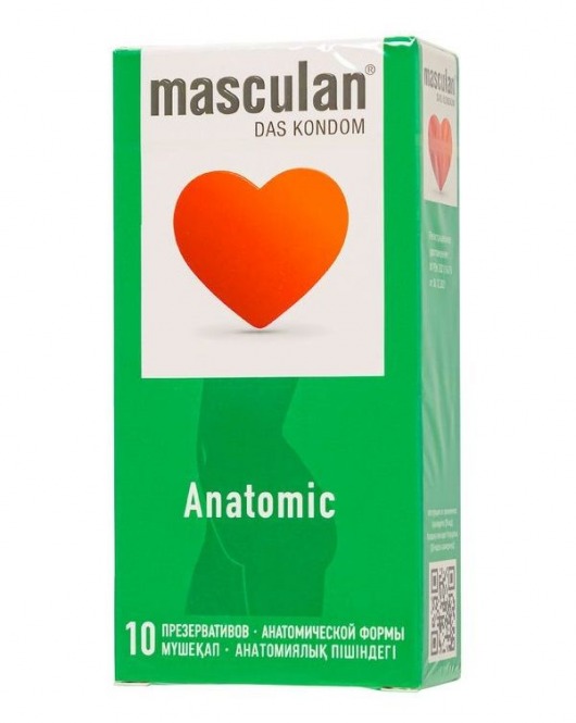 Презервативы анатомической формы Masculan Anatomic - 10 шт. - Masculan - купить с доставкой в Мурманске