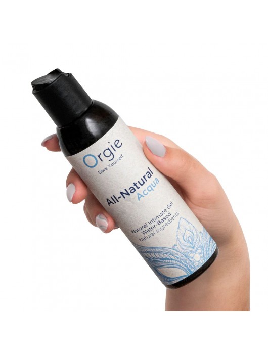 Интимный гель на водной основе Orgie All-Natural Acqua - 150 мл. - ORGIE - купить с доставкой в Мурманске