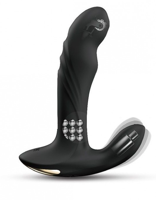 Черный вибромассажер простаты Multi P-Joy с 3 моторами - Dorcel - в Мурманске купить с доставкой