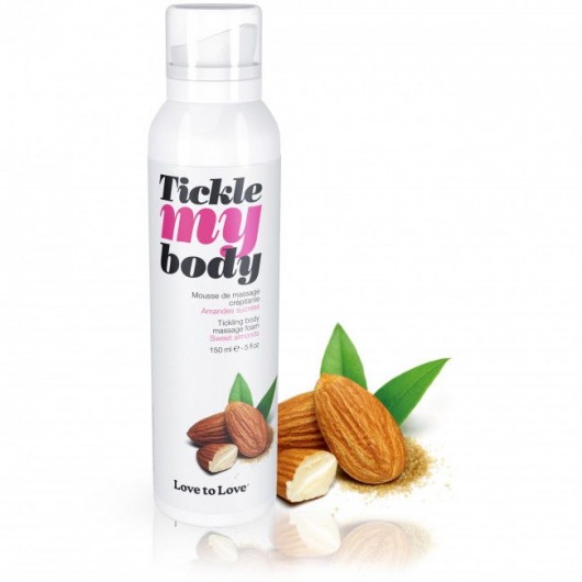 Массажная хрустящая пенка Tickle My Body Sweet Almonds с ароматом миндаля - 150 мл. - Love to Love - купить с доставкой в Мурманске