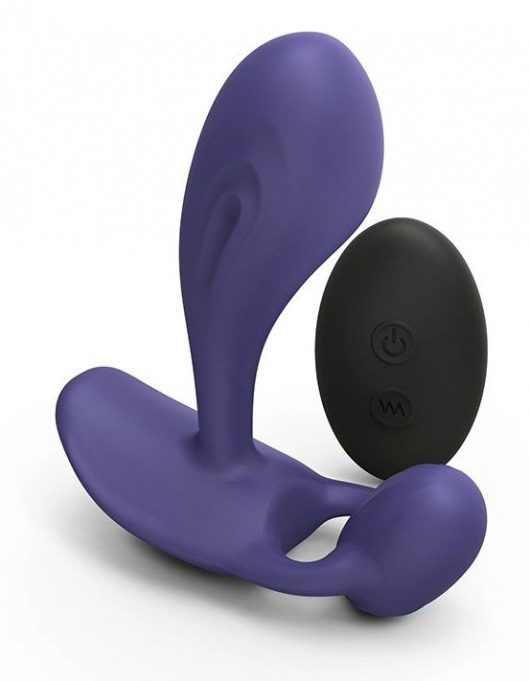 Темно-синий вибромассажер Witty P G Vibrator with Remote Control - Love to Love - в Мурманске купить с доставкой