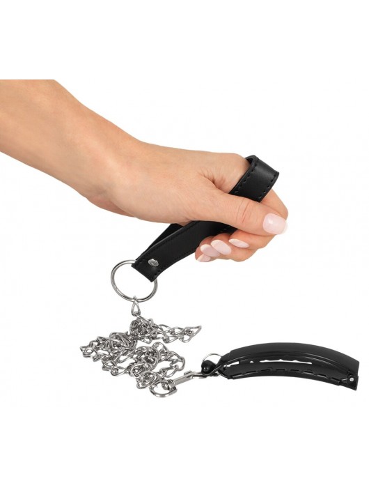 Зажим для половых губ с поводком Pussy Clamp With A Leash - Orion - купить с доставкой в Мурманске