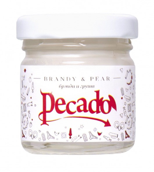 Массажная свеча Brandy   Pear - 35 мл. - Pecado - купить с доставкой в Мурманске