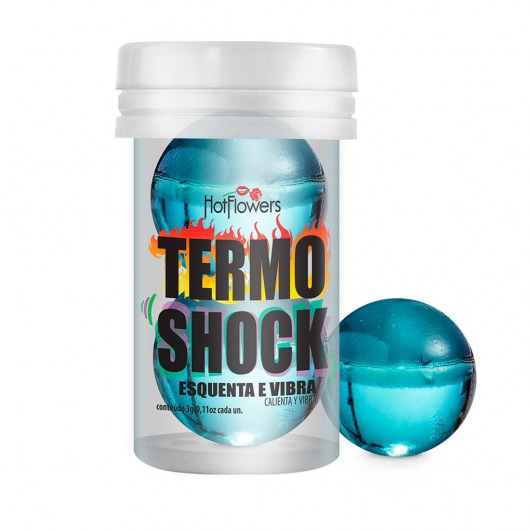 Интимный гель Termo Shock Hot Ball с разогревающе-покалывающим эффектом (2 шарика по 3 гр.) - HotFlowers - купить с доставкой в Мурманске