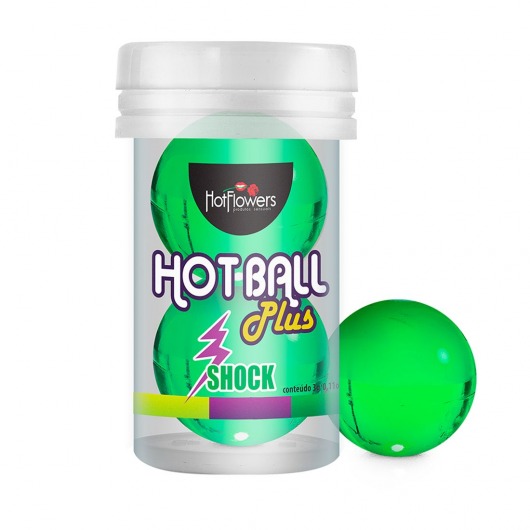 Лубрикант на силиконовой основе Hot Ball Plus с покалывающим эффектом (2 шарика по 3 гр.) - HotFlowers - купить с доставкой в Мурманске