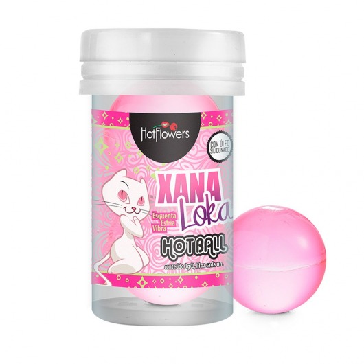 Лубрикант на силиконовой основе с эффектом вибрации Xana Loka Hot Ball (2 шарика по 3 гр.) - HotFlowers - купить с доставкой в Мурманске