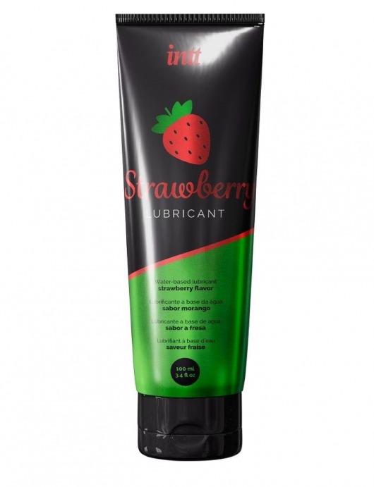 Смазка на водной основе с ароматом клубники Strawberry Lubricant - 100 мл. - INTT - купить с доставкой в Мурманске