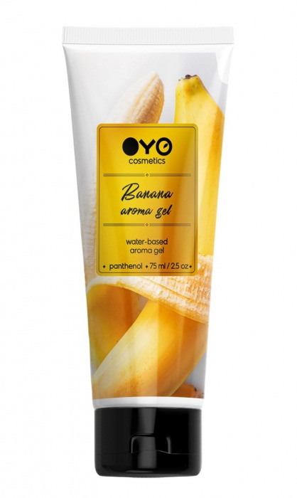 Лубрикант на водной основе OYO Aroma Gel Banana с ароматом банана - 75 мл. - OYO - купить с доставкой в Мурманске