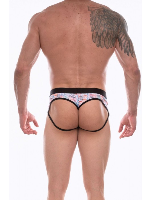 Мужские трусы-джоки с принтом в виде почтовых марок - Don Moris купить с доставкой