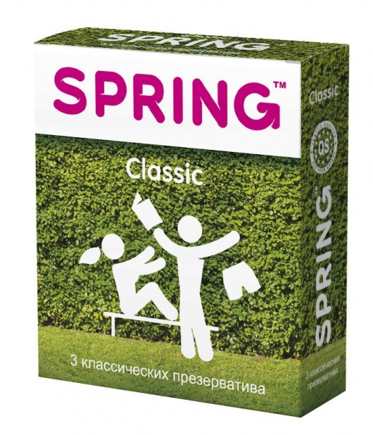 Классические презервативы SPRING CLASSIC - 3 шт. - SPRING - купить с доставкой в Мурманске