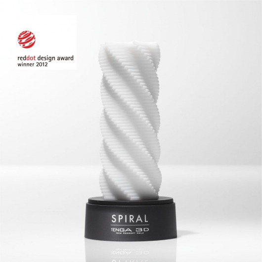 Белый 3D мастурбатор SPIRAL - Tenga - в Мурманске купить с доставкой