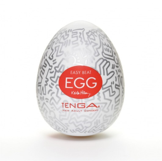 Мастурбатор-яйцо Keith Haring EGG PARTY - Tenga - в Мурманске купить с доставкой