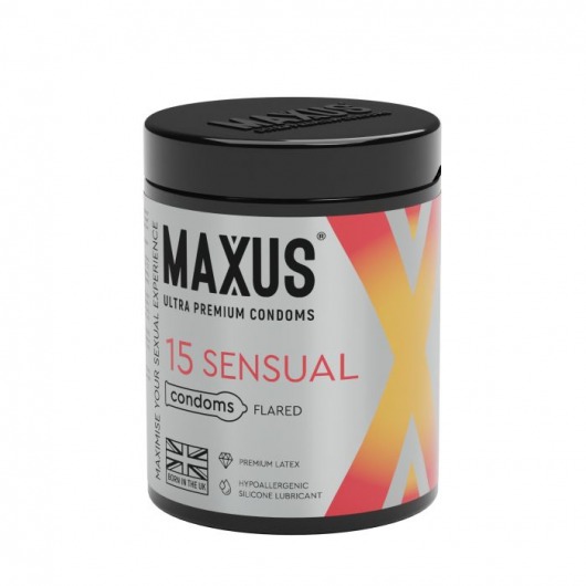 Анатомические презервативы MAXUS Sensual - 15 шт. - Maxus - купить с доставкой в Мурманске