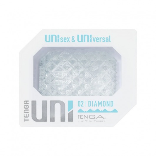 Прозрачный мастурбатор-стимулятор Tenga Uni Diamond - Tenga - в Мурманске купить с доставкой