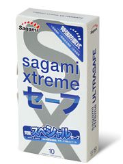 Презервативы Sagami Xtreme Ultrasafe с двойным количеством смазки - 10 шт. - Sagami - купить с доставкой в Мурманске