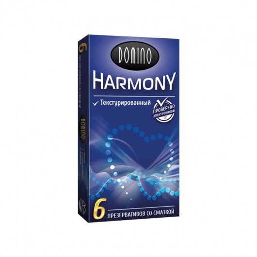 Текстурированные презервативы Domino Harmony - 6 шт. - Domino - купить с доставкой в Мурманске