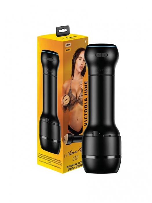 Мастурбатор-ротик с интерактивной насадкой PowerBlow   FeelVictoria Mouth - Kiiroo - в Мурманске купить с доставкой