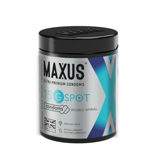 Гладкие презервативы Maxus G spot с двойной спиралью - 15 шт. - Maxus - купить с доставкой в Мурманске