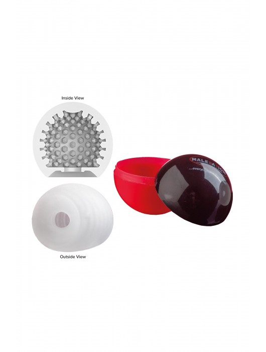 Белый мастурбатор-шар Lucky Ball Type 2 - MALESATION - в Мурманске купить с доставкой