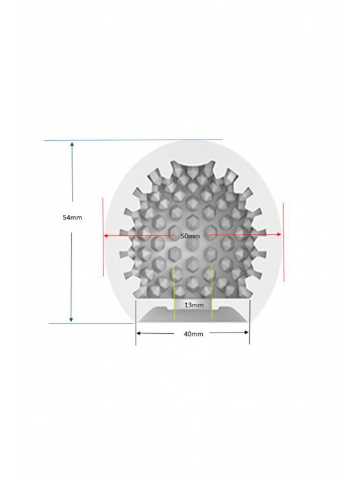 Белый мастурбатор-шар Lucky Ball Type 2 - MALESATION - в Мурманске купить с доставкой