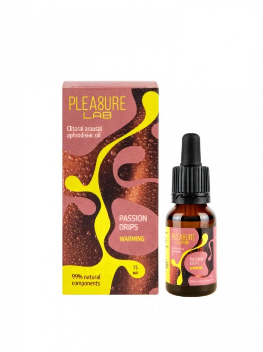 Капли с согревающим эффектом Passion Drips Warming - 15 мл. - Pleasure Lab - купить с доставкой в Мурманске