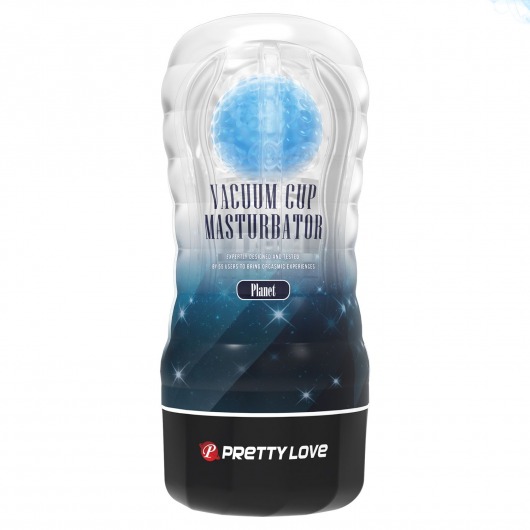 Прозрачный текстурированный мастурбатор Vacuum Cup Masturbator Planet - Baile - в Мурманске купить с доставкой